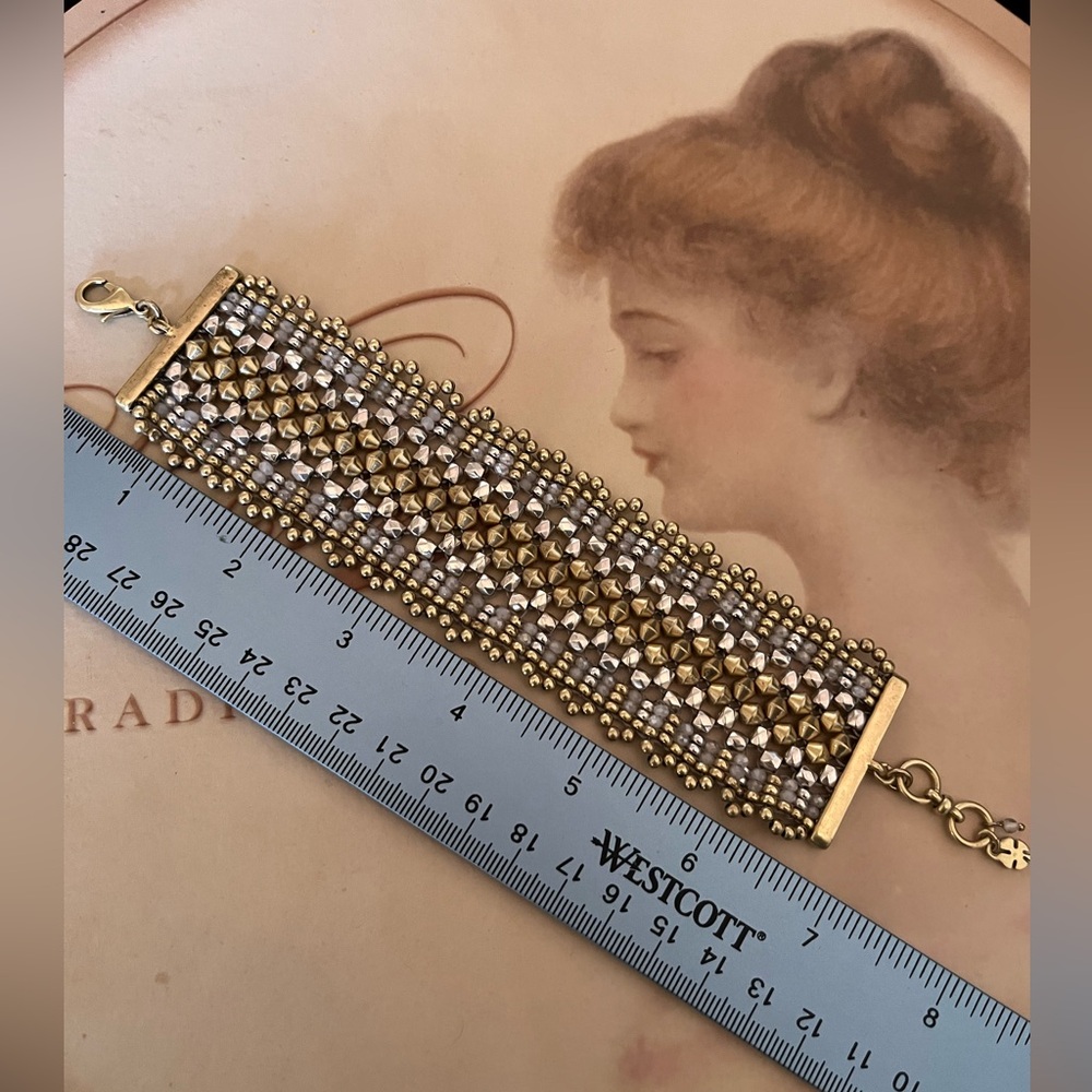 Lucky Brand Gold and Silver Beaded Bracelet - Picture 3 of 5